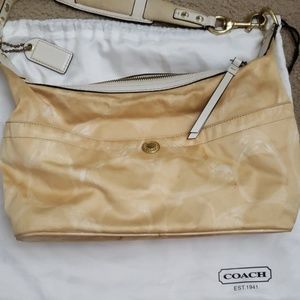 Tan Coach bag